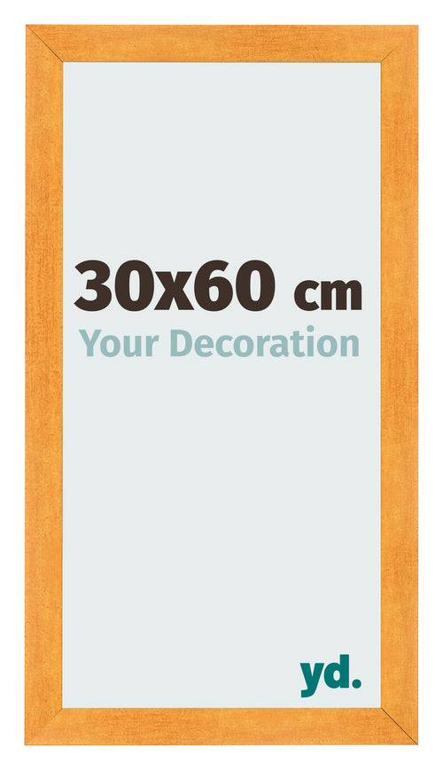 Cadre Photo 30x60cm Orange MDF Pisa De Face Mesure | Yourdecoration.fr
