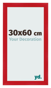 Cadre Photo 30x60cm Rouge MDF Pisa De Face Mesure | Yourdecoration.fr