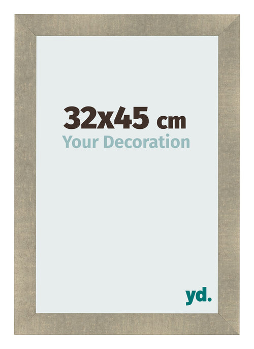 Cadre Photo 32x45cm Or Vintage MDF Pisa De Face Mesure | Yourdecoration.fr