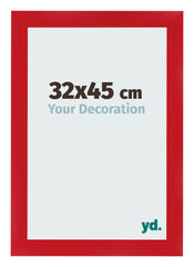 Cadre Photo 32x45cm Rouge MDF Pisa De Face Mesure | Yourdecoration.fr
