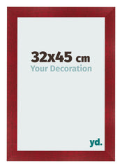 Cadre Photo 32x45cm Vin Rouge Patine MDF Pisa De Face Mesure | Yourdecoration.fr