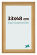 Cadre Photo 33x48cm De Pin Grain de Bois MDF Lazio De Face Mesure | Yourdecoration.fr
