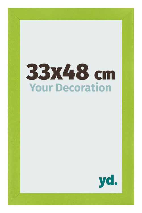 Cadre Photo 33x48cm Vert MDF Pisa De Face Mesure | Yourdecoration.fr
