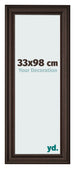 Cadre Photo 33x98cm Chene Fonce MDF Lazio De Face Mesure | Yourdecoration.fr