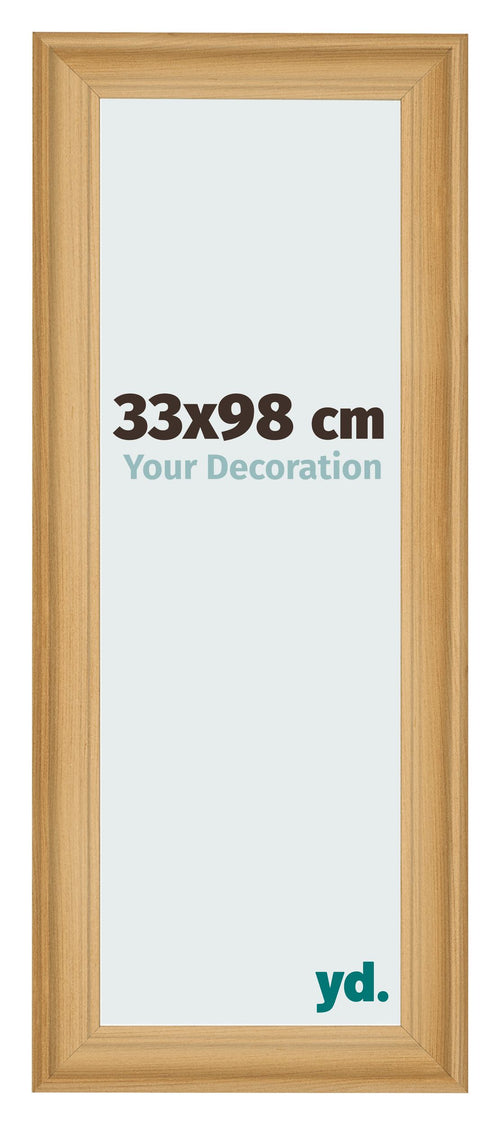 Cadre Photo 33x98cm De Pin Grain de Bois MDF Lazio De Face Mesure | Yourdecoration.fr