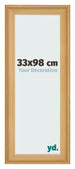 Cadre Photo 33x98cm De Pin Grain de Bois MDF Lazio De Face Mesure | Yourdecoration.fr