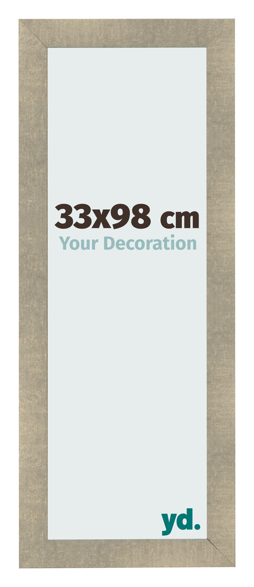Cadre Photo 33x98cm Or Vintage MDF Pisa De Face Mesure | Yourdecoration.fr