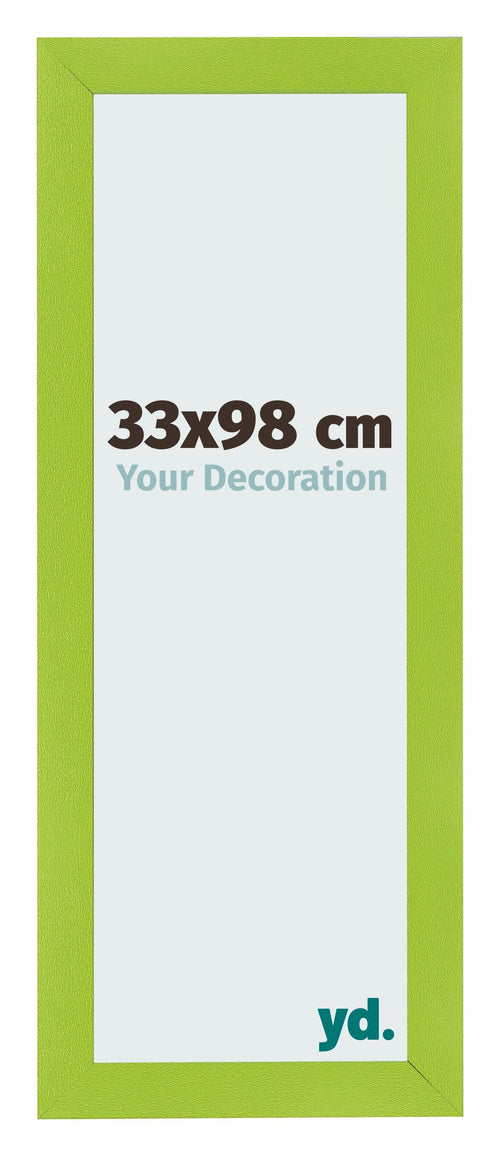 Cadre Photo 33x98cm Vert MDF Pisa De Face Mesure | Yourdecoration.fr