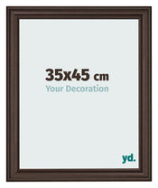 Cadre Photo 35x45cm Chene Fonce MDF Lazio De Face Mesure | Yourdecoration.fr