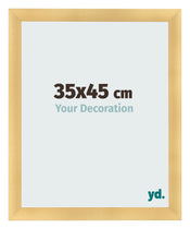 Cadre Photo 35x45cm Or Vintage MDF Pisa De Face Mesure | Yourdecoration.fr