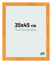 Cadre Photo 35x45cm Orange MDF Pisa De Face Mesure | Yourdecoration.fr