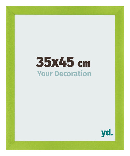 Cadre Photo 35x45cm Vert MDF Pisa De Face Mesure | Yourdecoration.fr