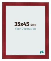Cadre Photo 35x45cm Vin Rouge Patine MDF Pisa De Face Mesure | Yourdecoration.fr