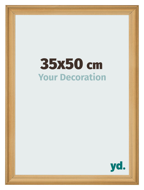 Cadre Photo 35x50cm De Pin Grain de Bois MDF Lazio De Face Mesure | Yourdecoration.fr