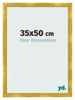 Cadre Photo 35x50cm Or Vintage MDF Pisa De Face Mesure | Yourdecoration.fr