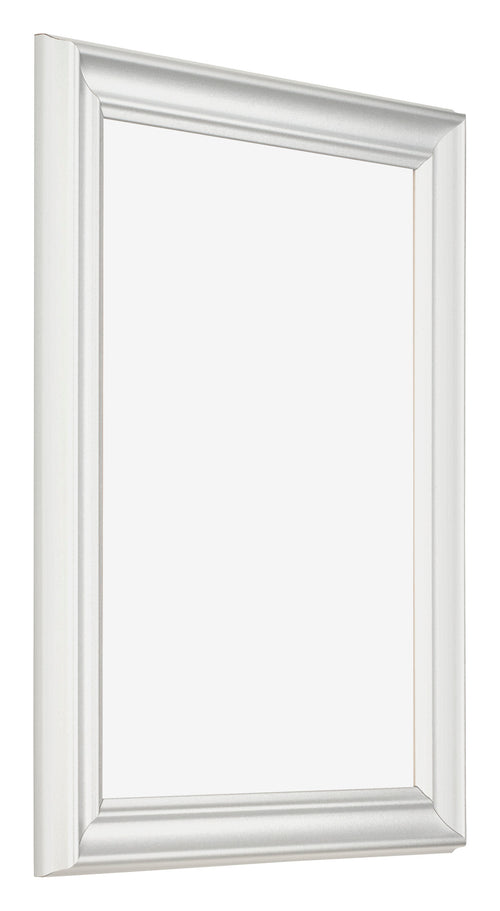 Cadre Photo 36x48cm Blanc Patine MDF Lazio De Face Oblique | Yourdecoration.fr