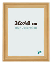 Cadre Photo 36x48cm De Pin Grain de Bois MDF Lazio De Face Mesure | Yourdecoration.fr