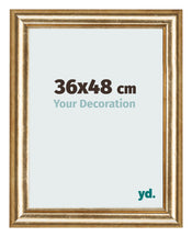 Cadre Photo 36x48cm Or Antique MDF Lazio De Face Mesure | Yourdecoration.fr
