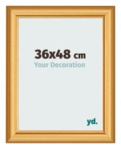 Cadre Photo 36x48cm Or Mat MDF Lazio De Face Mesure | Yourdecoration.fr