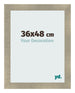 Cadre Photo 36x48cm Or Vintage MDF Pisa De Face Mesure | Yourdecoration.fr