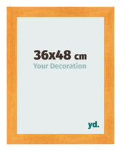 Cadre Photo 36x48cm Orange MDF Pisa De Face Mesure | Yourdecoration.fr