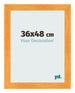 Cadre Photo 36x48cm Orange MDF Pisa De Face Mesure | Yourdecoration.fr