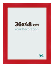 Cadre Photo 36x48cm Rouge MDF Pisa De Face Mesure | Yourdecoration.fr