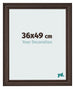 Cadre Photo 36x49cm Chene Fonce MDF Lazio De Face Mesure | Yourdecoration.fr