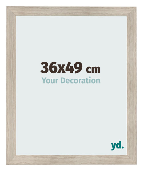 Cadre Photo 36x49cm Chene Rustique MDF Pisa De Face Mesure | Yourdecoration.fr