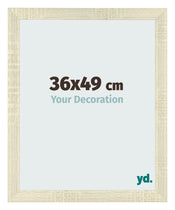 Cadre Photo 36x49cm Chene Sonoma MDF Pisa De Face Mesure | Yourdecoration.fr