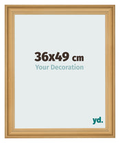 Cadre Photo 36x49cm De Pin Grain de Bois MDF Lazio De Face Mesure | Yourdecoration.fr