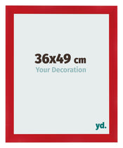 Cadre Photo 36x49cm Rouge MDF Pisa De Face Mesure | Yourdecoration.fr