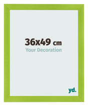 Cadre Photo 36x49cm Vert MDF Pisa De Face Mesure | Yourdecoration.fr