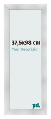Cadre Photo 37 5x98cm Aluminium Brosse MDF Pisa De Face Mesure | Yourdecoration.fr