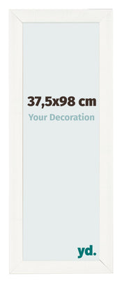 Cadre Photo 37 5x98cm Blanc Vintage MDF Pisa De Face Mesure | Yourdecoration.fr
