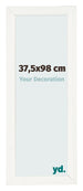 Cadre Photo 37 5x98cm Blanc Vintage MDF Pisa De Face Mesure | Yourdecoration.fr