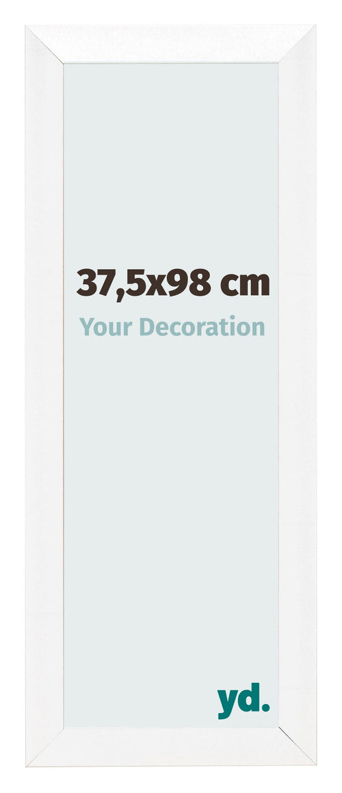 Cadre Photo 37 5x98cm Blanc Vintage MDF Pisa De Face Mesure | Yourdecoration.fr