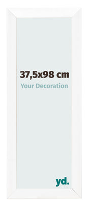 Cadre Photo 37 5x98cm Blanc Vintage MDF Pisa De Face Mesure | Yourdecoration.fr