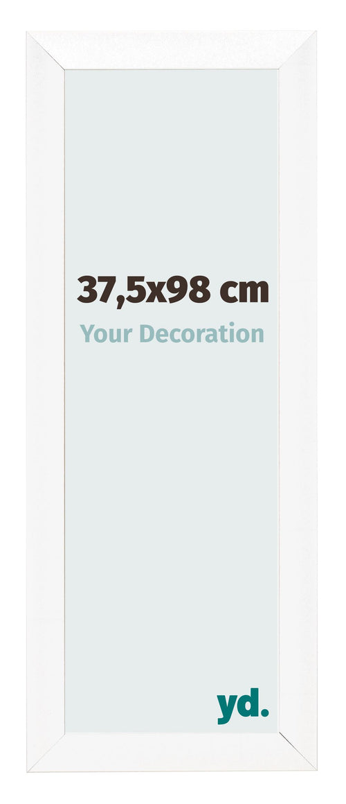 Cadre Photo 37 5x98cm Blanc Vintage MDF Pisa De Face Mesure | Yourdecoration.fr
