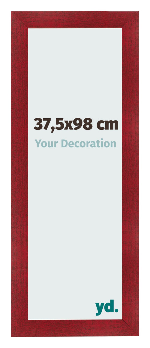Cadre Photo 37 5x98cm Vin Rouge Patine MDF Pisa De Face Mesure | Yourdecoration.fr