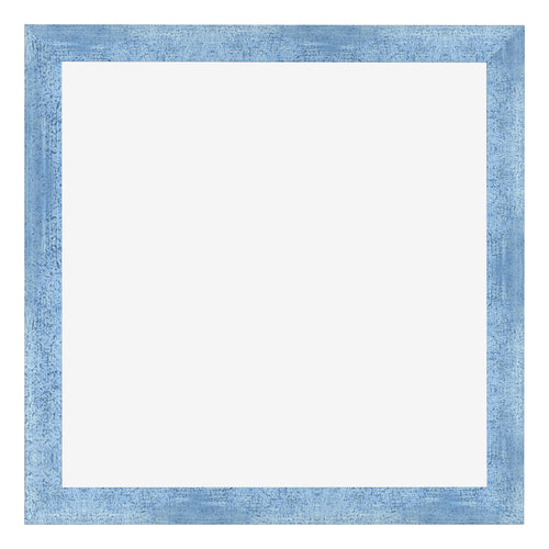 Cadre Photo 40x40cm Bleu Brillant Patine MDF Pisa De Face | Yourdecoration.fr