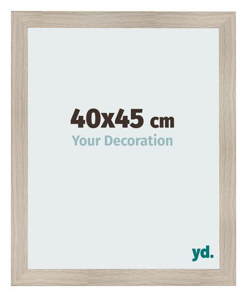 Cadre Photo 40x45cm Chene Rustique MDF Pisa De Face Mesure | Yourdecoration.fr