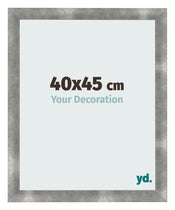 Cadre Photo 40x45cm Metal Vintage MDF Pisa De Face Mesure | Yourdecoration.fr