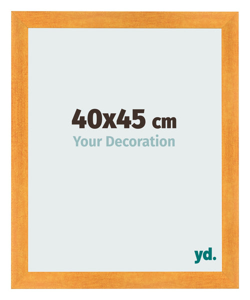 Cadre Photo 40x45cm Orange MDF Pisa De Face Mesure | Yourdecoration.fr
