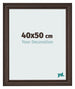 Cadre Photo 40x50cm Chene Fonce MDF Lazio De Face Mesure | Yourdecoration.fr