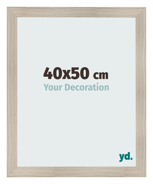 Cadre Photo 40x50cm Chene Rustique MDF Pisa De Face Mesure | Yourdecoration.fr