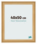 Cadre Photo 40x50cm De Pin Grain de Bois MDF Lazio De Face Mesure | Yourdecoration.fr