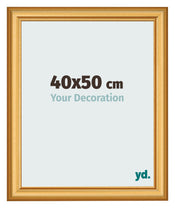 Cadre Photo 40x50cm Or Mat MDF Lazio De Face Mesure | Yourdecoration.fr