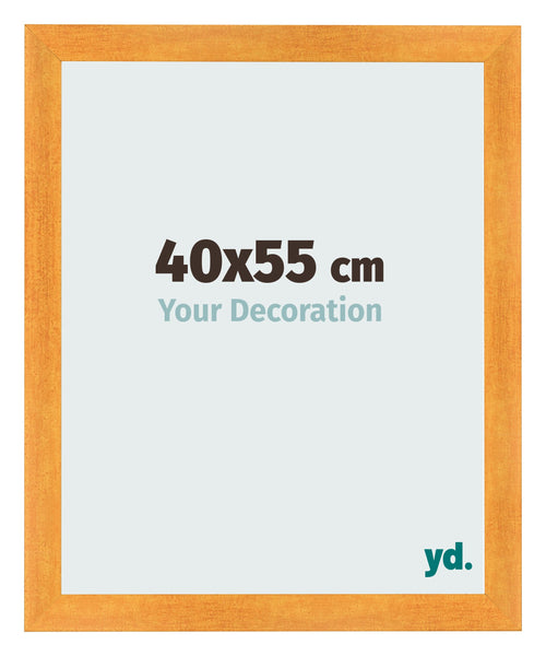 Cadre Photo 40x55cm Orange MDF Pisa De Face Mesure | Yourdecoration.fr