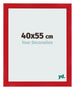Cadre Photo 40x55cm Rouge MDF Pisa De Face Mesure | Yourdecoration.fr